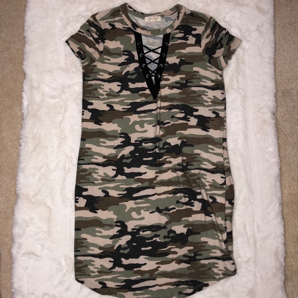 Junior's Camo Mini Dress